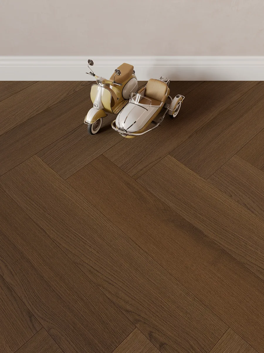 Bella Floor wide plank hybrid flooring in an interior setting