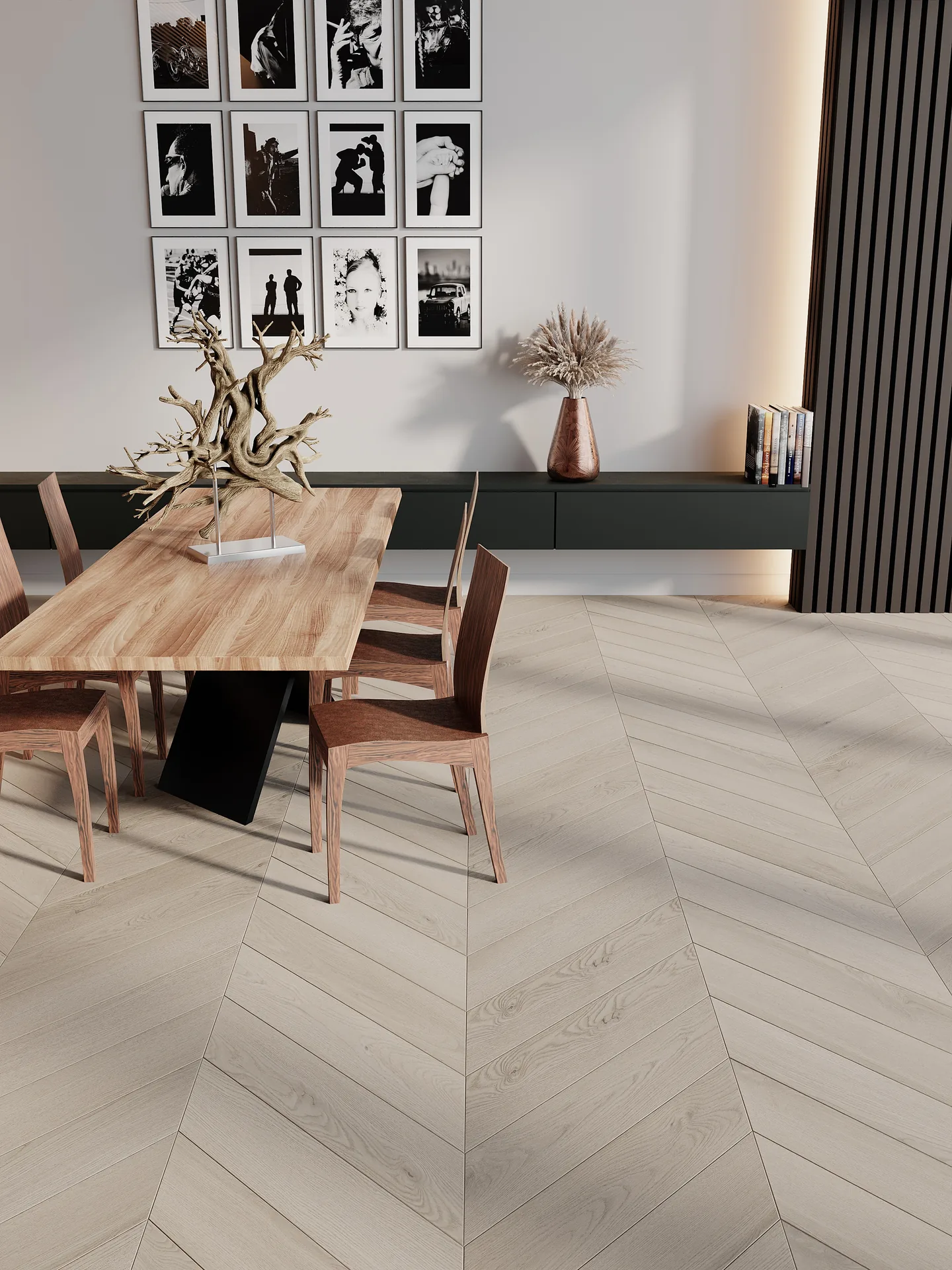 Roma Chevron flooring