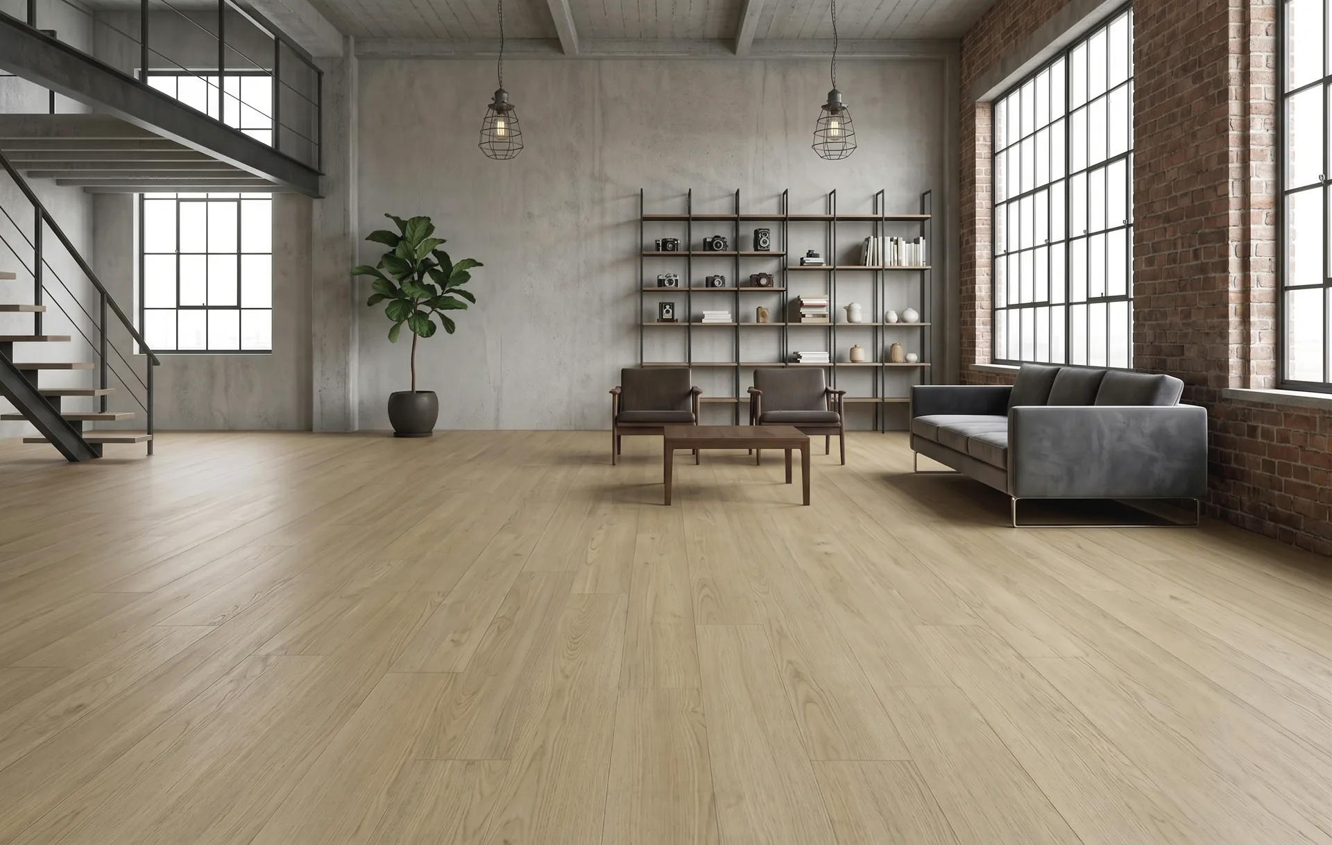 Residential lounge flooring interior